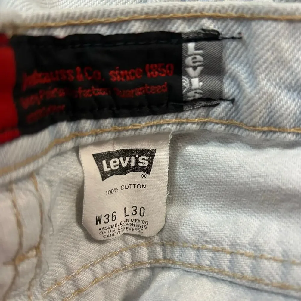Levi's Silvertab Loose Fit Straight Leg Jeans Light Wash 36x30 (actual 33x28)
